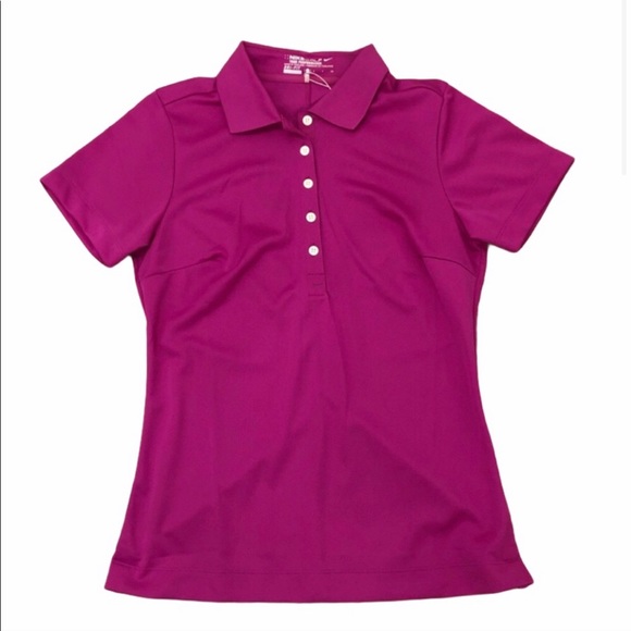 Nike Women's Pink Short Sleeve Polo Shirt - Picture 4 of 9